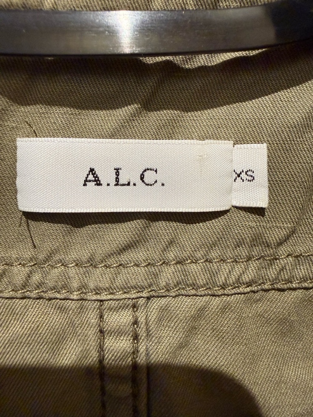 A.L.C. Olive Drawstring Utility Jacket - Picture 3 of 7